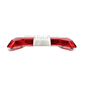 High Power Red LED Emergency Ambulance Light bar with Speaker Roof Top Beacon Flashing Warning signal Safety Light