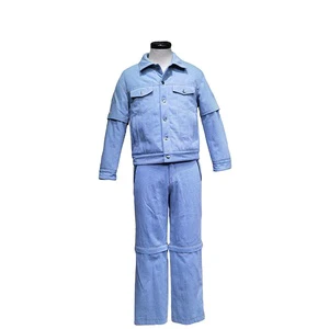 Spring Denim Suit Jackets Jeans Sets Men's Thin Jacket for Autumn and Winter Denim Jacket Men