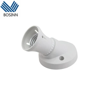 Slanting Lamp Holder Socket Light E26 E27 Angle Light Fitting Bayonet Batten White Ceiling Lamp Holder B22 Converter
