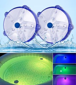 IP68 Submersible Underwater RGB Color LED Floating Pool Lights for Inground Pools Waterproof