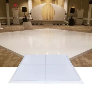 Waterproof Panel White and Black Dance Floor for Wedding Party