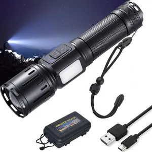 Super Bright Torch Light Led Flashlight High Lumens 1000 Long Range Powerful Waterproof High Power LED Rechargeable Flashlight