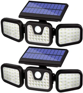 Solar Wall Flood Lights Security Lamp 6000W LED IP65 ABS Outdoor Garden Motion Sensor