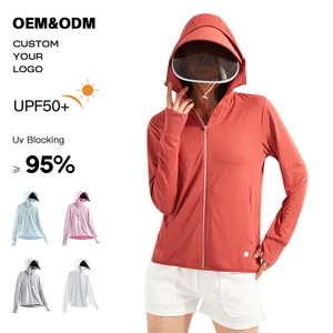 Sun Protective Clothing Jacket Coat Casual Outdoor Anti-UV Rash Guard Summer Workout Sun protection