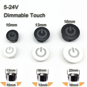 Youbang 5V 12V 24V Touch Sensor Dimmer Switch No-Limit On-Off IP37 PC Material for Hotel Kitchen Cabinet LED Light