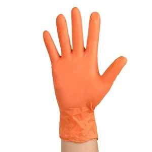 Yellow Disposable Patrol Nitrile Beauty Gloves Smooth Texture Latex-free Silicone-free Powder-free Non-Sterile Jianlong