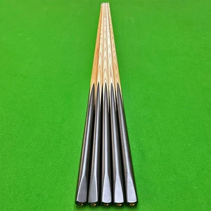 China Factory Supply Integrated Ash Wood Pool Cue Black Billiard Cue