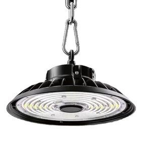 UL Certification LED High Bay Light for Garage 5-Year Warranty LED Round Highbay Light 170 Lm/W Efficiency