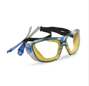 Construction Safety Goggles Anti-Fog Anti-Scratch PA Frame Polycarbonate Lens Anti-Impact Protective Glasses Eye Protection