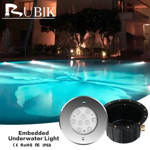 170mm 316 Stainless Steel Embedded LED Pool Lamp 27W High Power IP68 Waterproof Landscape Underground Lights Swimming Pool