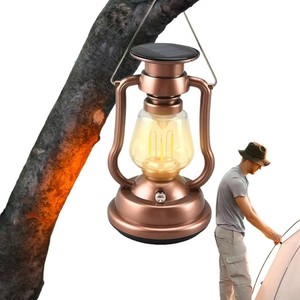 Rechargeable 5W LED Flashlight Lamp Outdoor Camping Waterproof IP44 Solar Charging ABS CE Certified Black