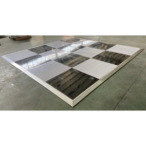 Dance Floor Outdoor Wedding Dance Floor Removable Black and White Checked Dance Floor for Sale