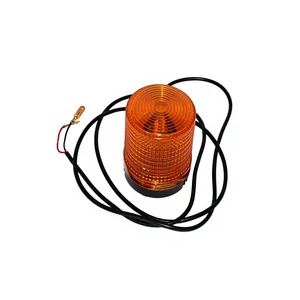 KaiHua Forklift Amber LED Warning Beacon 12V Magnetic Base Flashing Strobe Light with 48W Power for Industrial Use