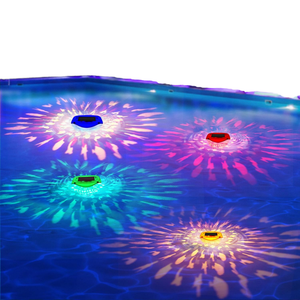 Multicolor Solar Floating Lights ABS Body IP67 Rating for Pool Pond Garden Party Decor