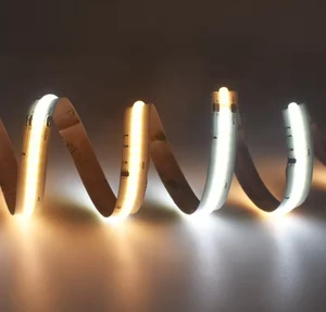 Pixel COB LED Strip SPI 3000K+6500K Dual White Digital Running Light For Programmable Linear Lighting