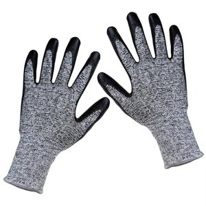 Waterproof Cut Resistant Safety Gloves / Slip Resistant Anti-Cut Work Gloves / Anti-Impact Protective Gloves Polyester Flexible