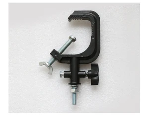 Cast Aluminum Stage Lighting Hook Clamp Anti-Slip Teeth and Adjustable Screw for Truss Mounting LED Par Lights, Spotlights