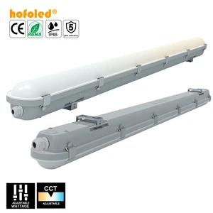 Fast Delivery 4FT LED Vapor Tight Light Hofoled 40W 50W Selectable 3000K-6500K 3CCT IP65 LED Tri-proof Light for Garage Freezer