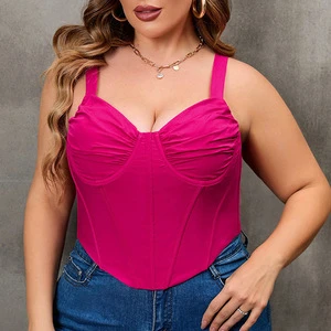 Wholesale Backless Fishbone Camisole Sexy Tops for Women 2026 Plus Size Corset Tops