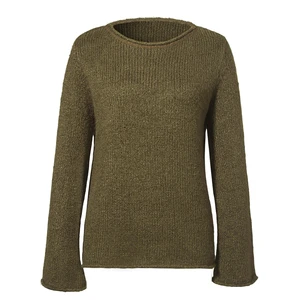 Women's Casual Comfortable Solid Pattern Long-Length Button Sweater Tunic Top for Spring Knitted Autumn Outfits