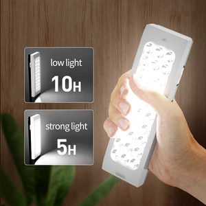 Best Seller Rechargeable LED Emergency Light Lamp Built-in Battery Portable Outdoor and Indoor with Handle Solar Charging