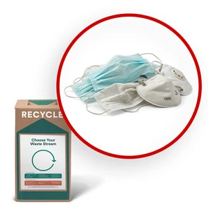 Small TerraCycle Zero Waste Box Model CS83-S-FR for Recycling FFP2/FFP3/N95 Face Masks & Dust Masks