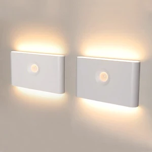 Up Down Wall Sconce Dusk to Dawn Motion Sensor Magnetic Mount AAA Battery Powered Night Lights Home Reading Led Cabinet Light