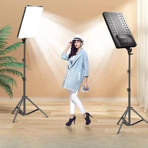 10/16/19/24 Inch LED Video Light With Professional Remote Control Dimmable Panel Lighting Photo Studio Live Photography Fill La