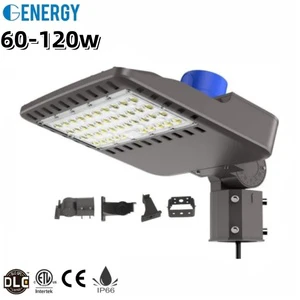 Hot Sale Led Shoebox Light with Photocell Sensor CE ETL Certificate Waterproof IP66 60w Street Light Garden Parking Lot Light