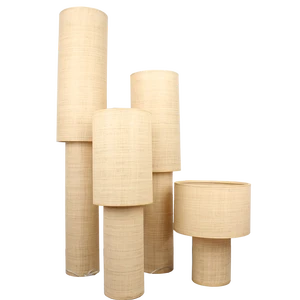Handmade Natural Table Lamp Bamboo and Seagrass Light Modern for Living Room Bedroom Bedside Lamp Indoor Lighting Lampshade