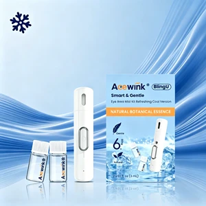 Acewink Ultrasonic Cooling Eye Mist Kit - Gentle Refresh Device For Sensitive Eyes & Daily Use