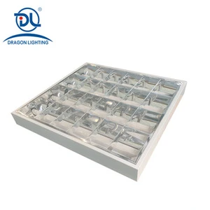 Led Grille Lamp Light Fixture Protective Commercial Lighting Rectangle Shape Grille Lights