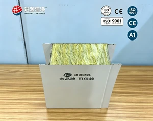 Guangdong Factory Rock Wool Insulated Cleanroom Panel Sound Absorption For Hospital Laboratory Sterile Workshop Partition