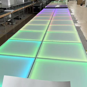 Smart interactive LED Dance Floor with Professional Touch Pink Mirrorless Pressure Ready To Ship 60 Cm 60 Cm Folding