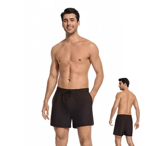 In-Stock Men's Beach Short Swim Trunks 1-Piece Four-Way Stretch Breathable Quick Dry Elastic Waist Say Goodbye Tan Line