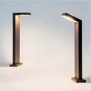 Modern Glass Body IP65 LED Garden Bollard Light for Outdoor Landscape