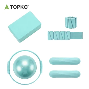TOPKO Hot Selling Home Yoga & Pilates All-in-One Set, Shaping & Leg-Slimming Fitness Training Lightweight Yoga Set