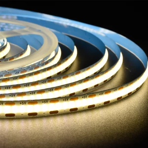 DC5V COB LED Strip 320 LEDs/m 8mm High Density Dotless Flexible Tape Light Low Voltage USB Compatible
