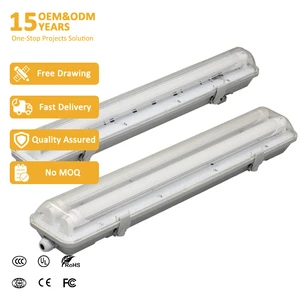 Industrial Warehouse Office 1*18W 2*18W LED Tube Tri-Proof Light 600MM/1200MM/1500MM IP65