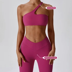 Custom Logo Breathable Sports Bra Wear Yoga Leggings Set Women Gym Workout Outfit Fitness Activewear