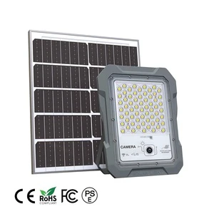 Solar Flood Light CCTV Camera 100W-1200W Aluminum Housing IP65 Outdoor Security Lighting LED 120 Beam Angle 3-Year Warranty