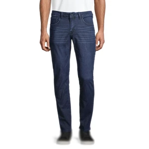 Classic Male Vintage Denim Trousers Slim Straight Fit Jeans Comfortable Soft Fabric Button Bottoms Menswear Export Quality