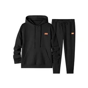 Fashion And Leisure High-end Heavy 100% Cotton Men's Two-piece Sportswear Suitable For Street Walking Gym Leisure
