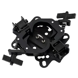 TUV Certificate 48-51mm Stage Moving Head Light Silver Black Aluminum Stage Truss System Accessories Double Quick Rig Clamp