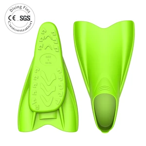 Factory New Custom Logo Adult Kid Swim Fins Professional Design OEM/ODM Free Silicone Diving Short Flipper For Training XXXS