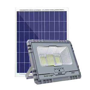 LED Solar Lamp Outdoor Motion Sensor Solar Flood Lights with Remote Control IP65 Waterproof Security Lamps for Outside Party