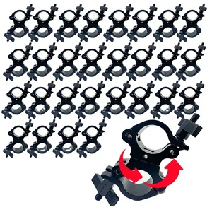 Heavy Duty Tube44-53MM1.73-2.09in Load250kg Capacity Coupler Stage Light Clamp Quick 360 Release Clamp for Wedding Concert Light