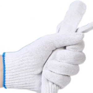 50 Gram Best Price General Purpose Work Wear-resistant Nylon Cotton Driving Gloves Work Safety Cotton Roping Gloves
