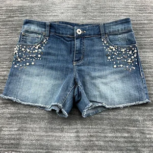 Manufacturer Women's Casual Hot Denim Shorts New Design Button Decoration Customized Breathable Quick Dry Waterproof