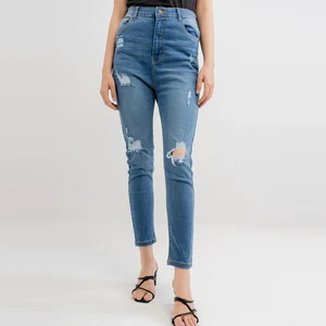 New Premium Waterproof Breathable Winter Fashion Women's Straight Leg Cargo Denim Jeans Streetwear Pants